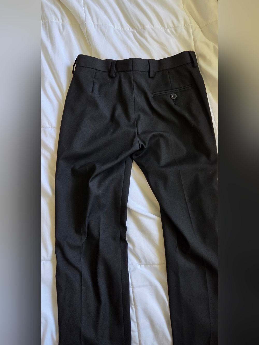 Classic Black Boys Dress Pants - Tailored Fit